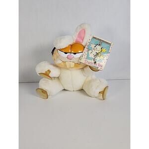 1978 Vintage Dakin GARFIELD EASTER BUNNY Plush 9" Stuffed Animal